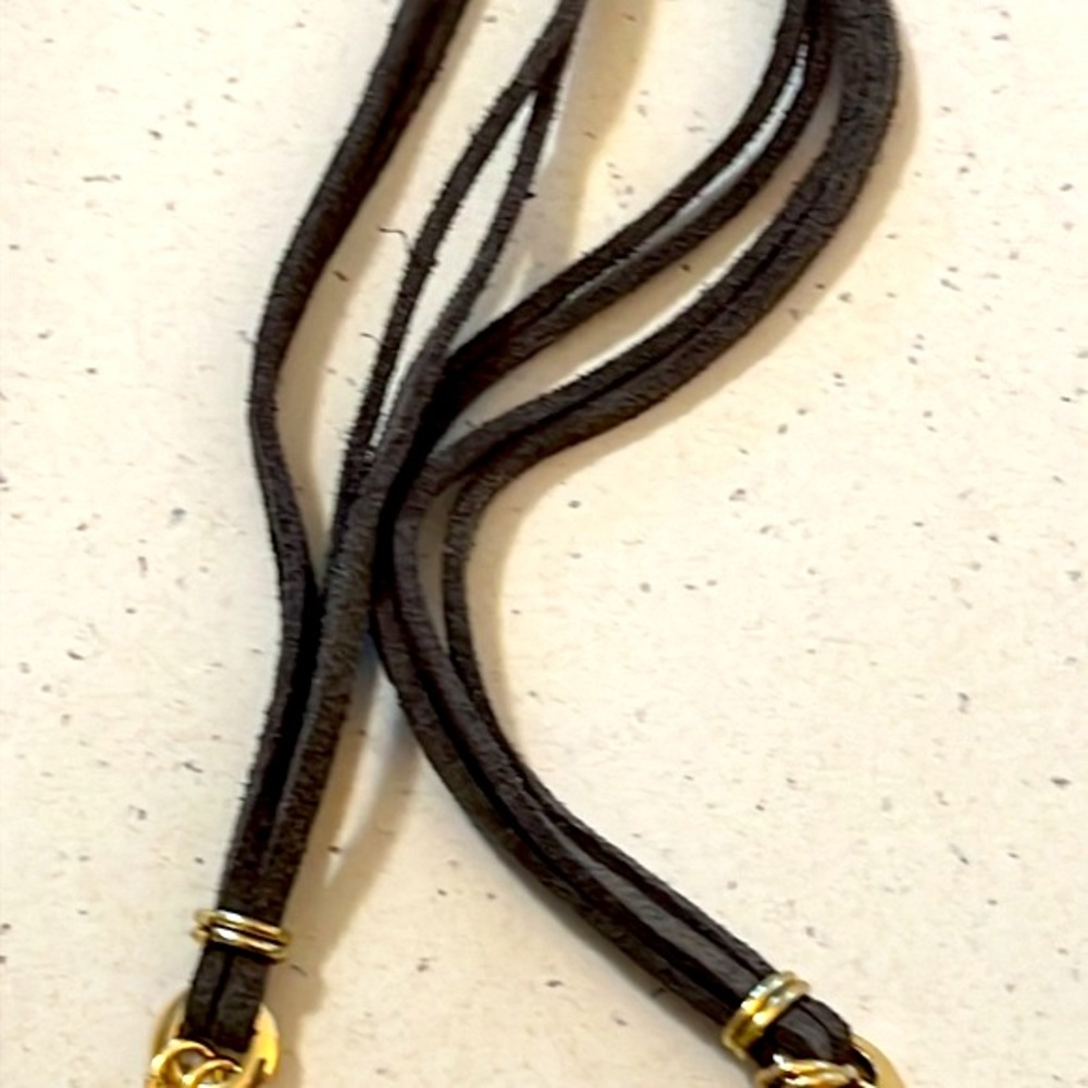 Tri Colored Statement Suede Necklace. - image 3